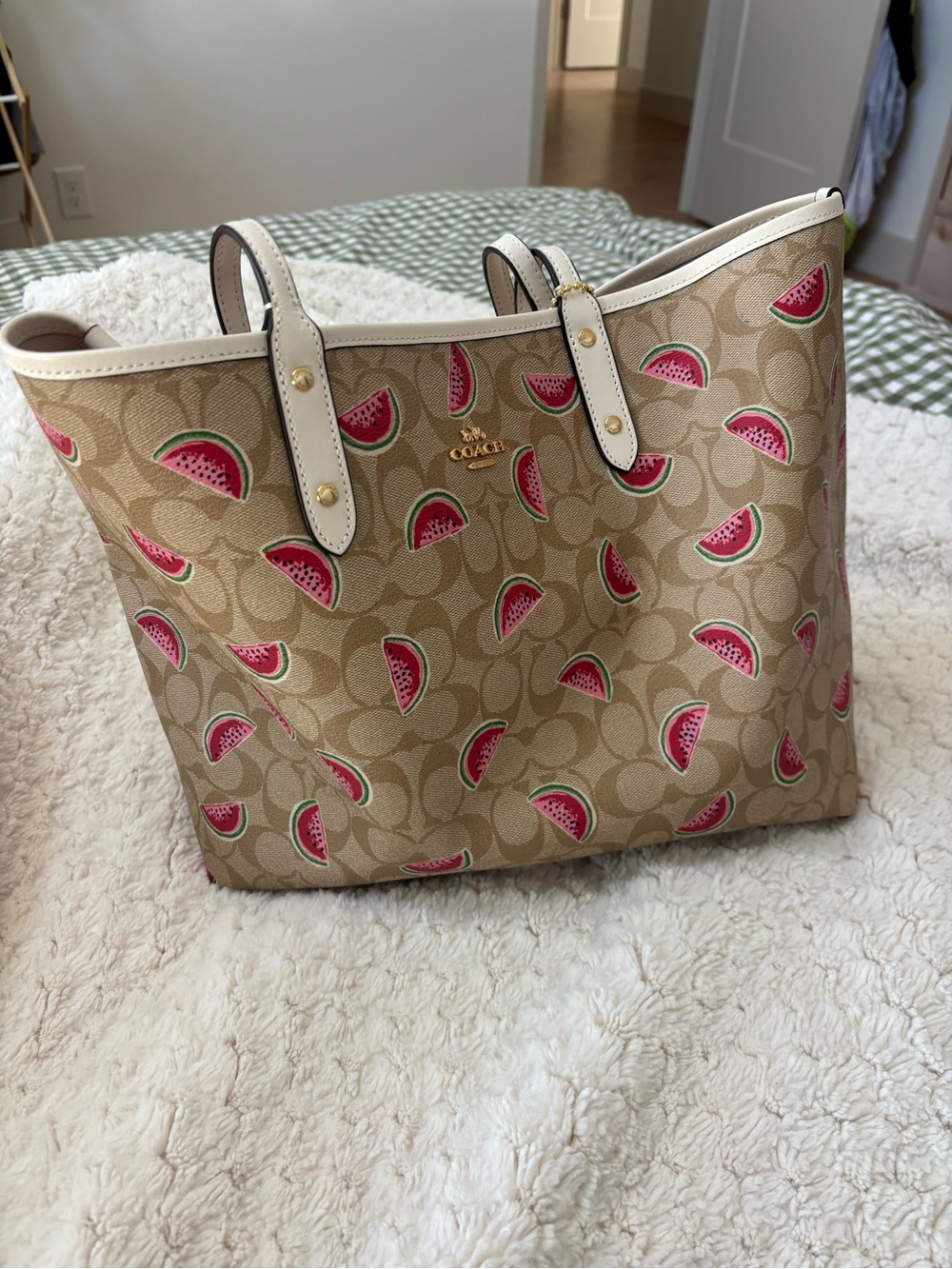 Vintage Coach City Watermelon Tote
